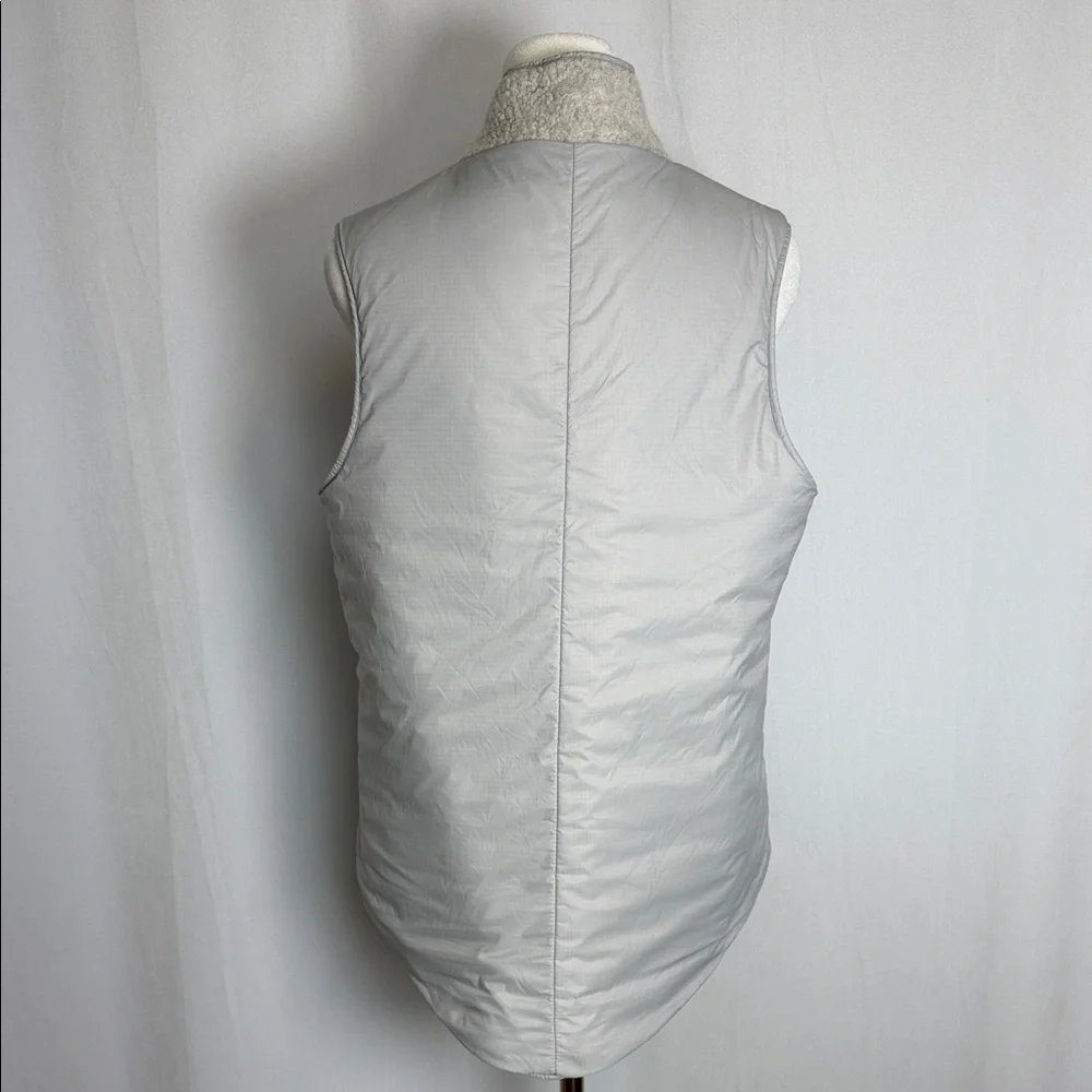 Smartwool Women's Reversible Anchor Line Sherpa Vest Size M Storm Gray EUC - Picture 9 of 15